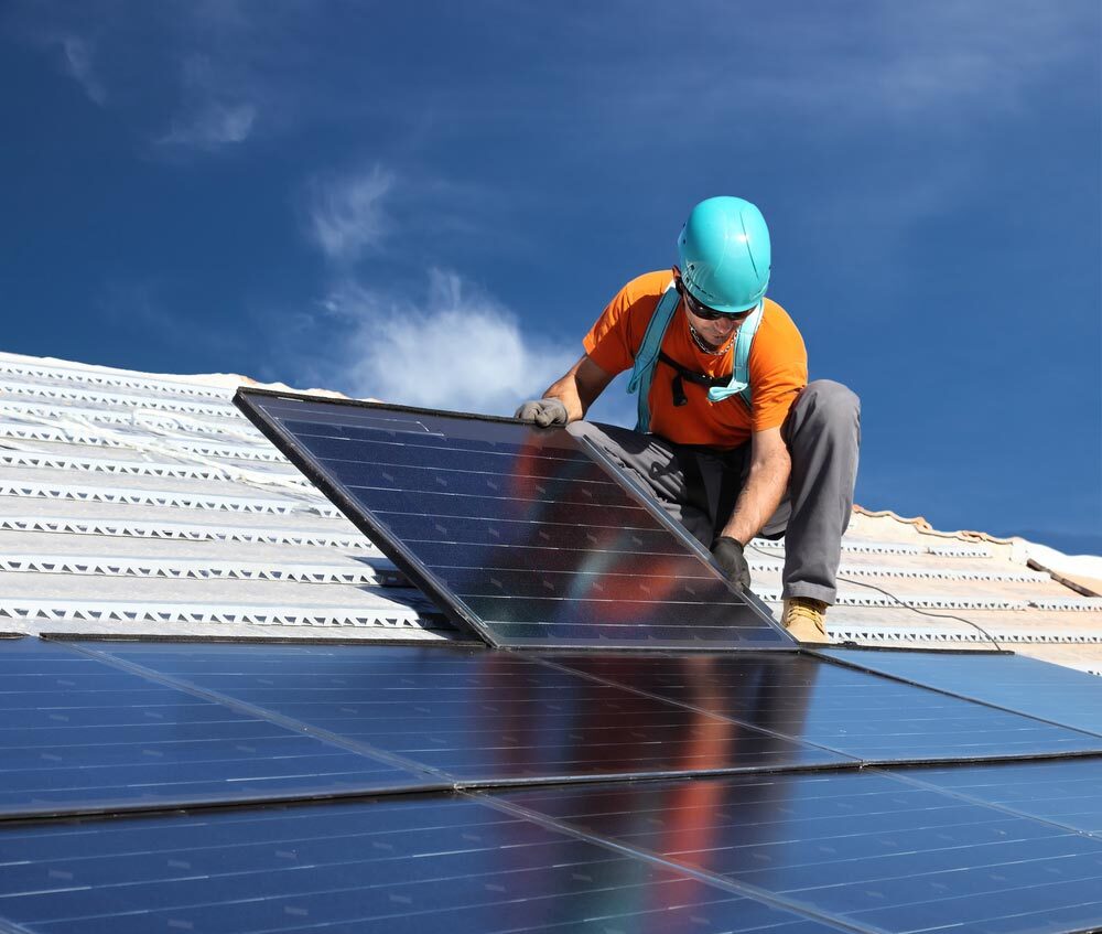 Mohave Solar technicians installing residential solar panels